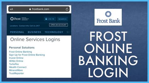 my frost bank login official site.